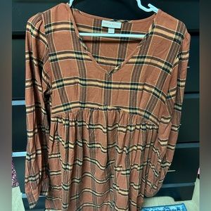 Knox Rose Small Flannel Dress